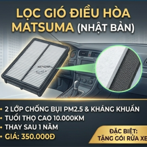 Lọc gió điều hòa MASUMA Nhật Bản